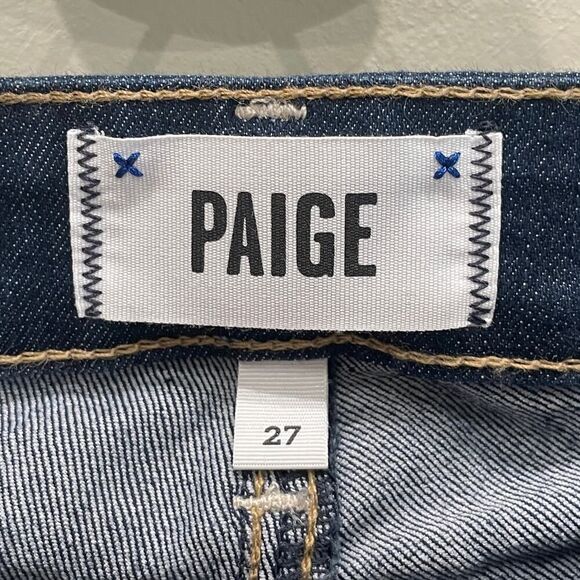 NWT Paige Skyline Straight Jeans in Deep Purple Blue - Size: 27 - Picture 3 of 8